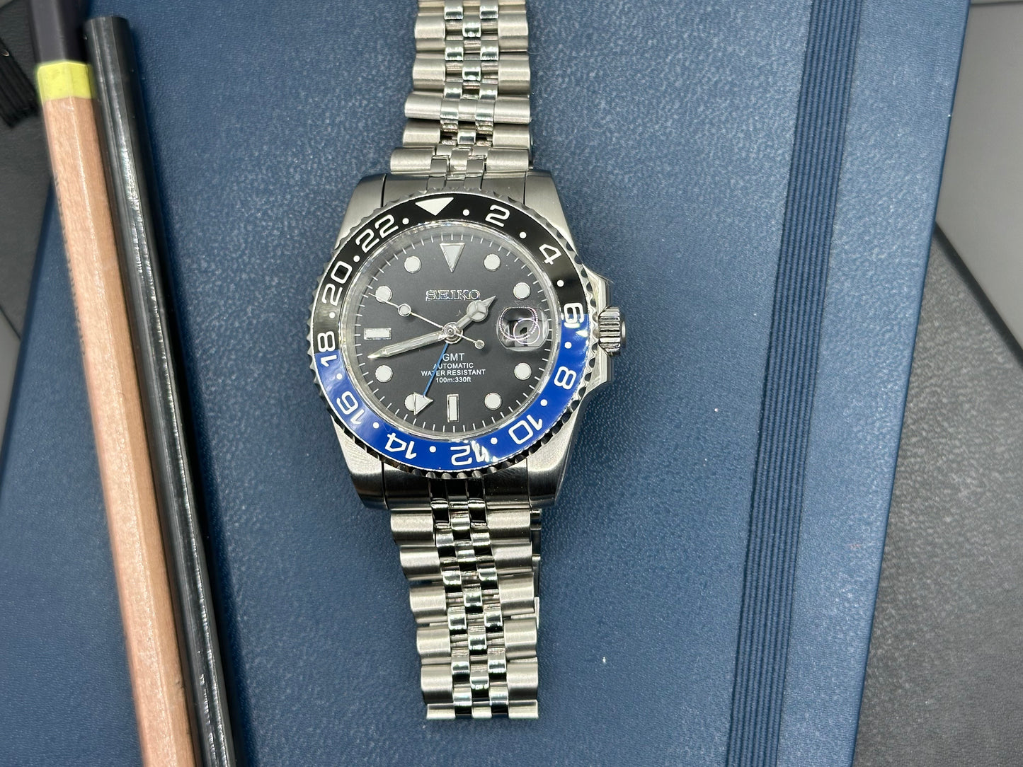 Custom Seiko "Batgirl" GMT